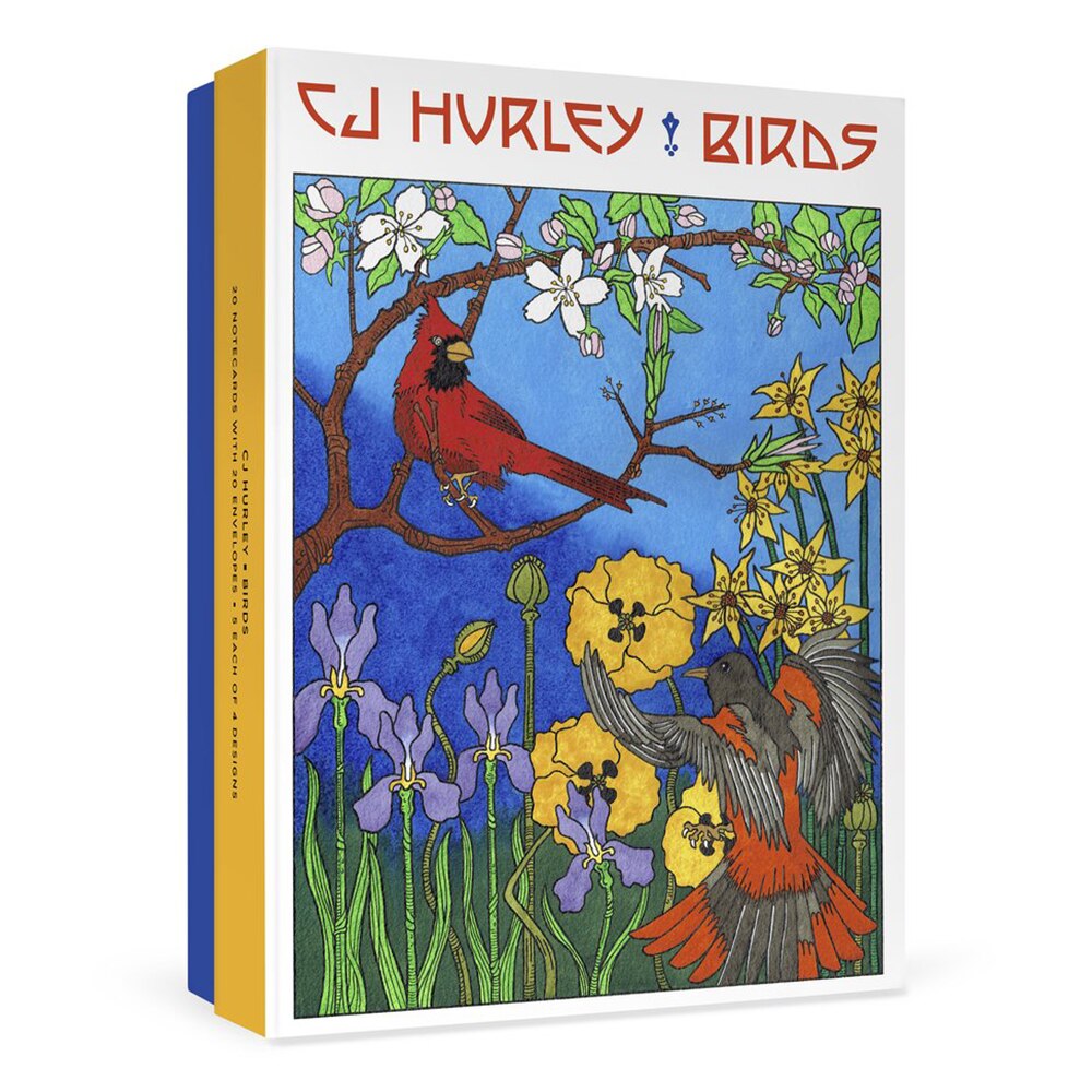 Pomegranate, Boxed, Card Set, Hurley Birds